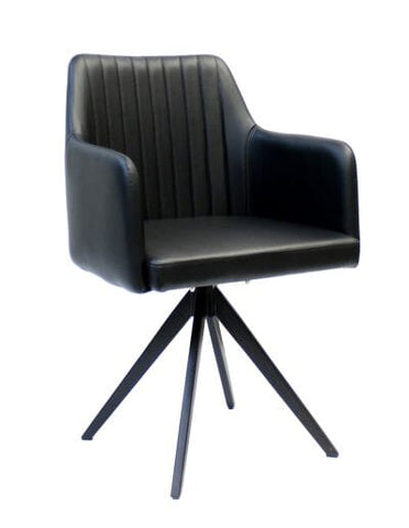 Démo Chaise Alain Noir pied pivotant Urbarn Mobilier 