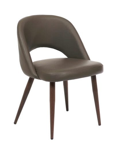 Démo Chaise Henrick Gris patte noyer noir Urbarn Mobilier 
