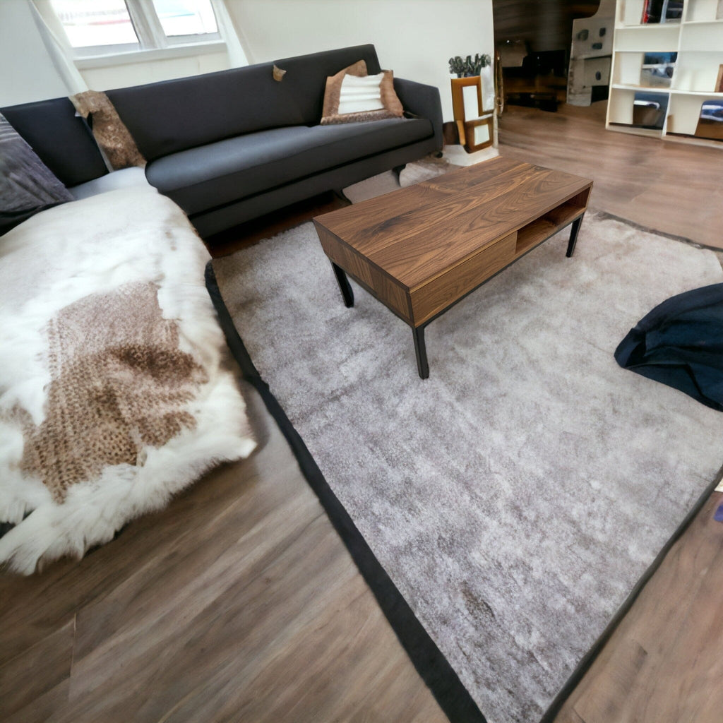 Table basse en noyer noir avec tiroir Tables basses Urbarn Mobilier 