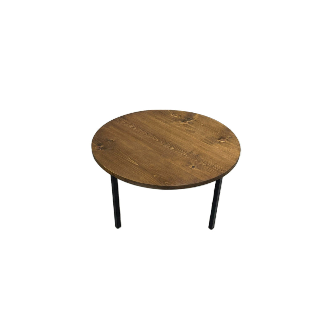 Table basse ronde en pin blanc Tables basses Urbarn Mobilier 