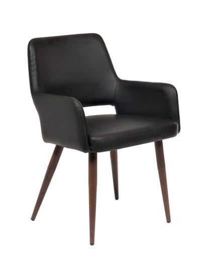 Démo Chaise Isaac Noir patte noyer noir Urbarn Mobilier 