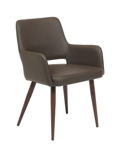 Démo Chaise Isaac Gris patte noyer noir Urbarn Mobilier 