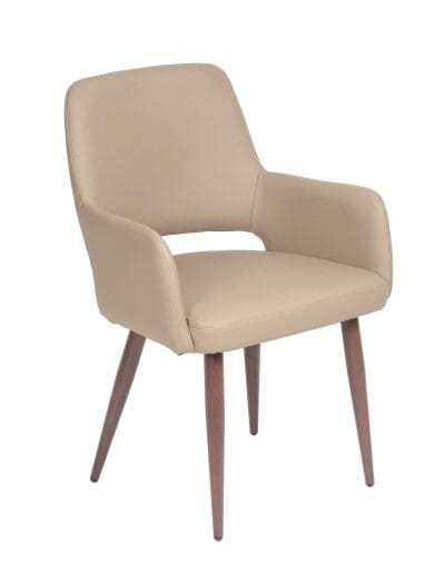 Démo Chaise Isaac Taupe patte noyer noir Urbarn Mobilier 