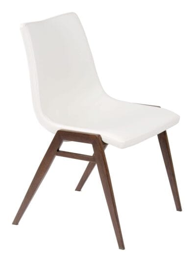 Démo Chaise Moon Blanc base noyer noir Urbarn Mobilier 