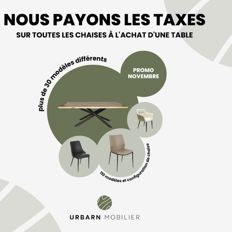 Promotion novembre - Taxes payées