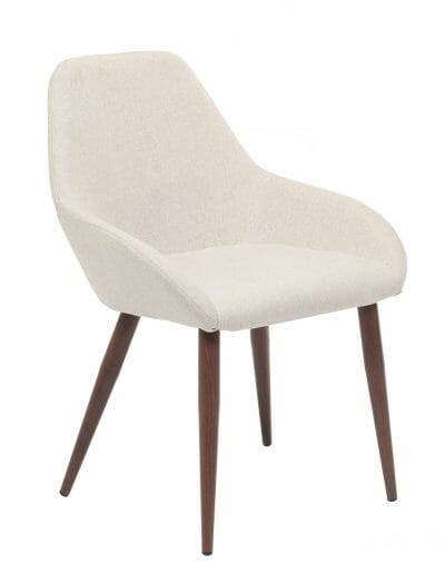 Démo Chaise Shindig Tissu Dove pattes noyer noir Urbarn Mobilier 