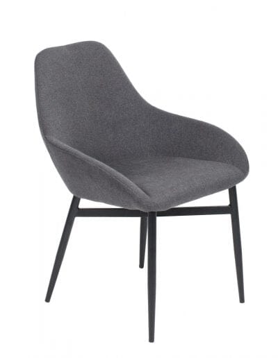 Démo Chaise Shindig Tissu Graphite beta base noir mat Urbarn Mobilier 