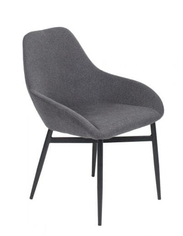 Démo Chaise Shindig Tissu Graphite beta base noir mat Urbarn Mobilier 