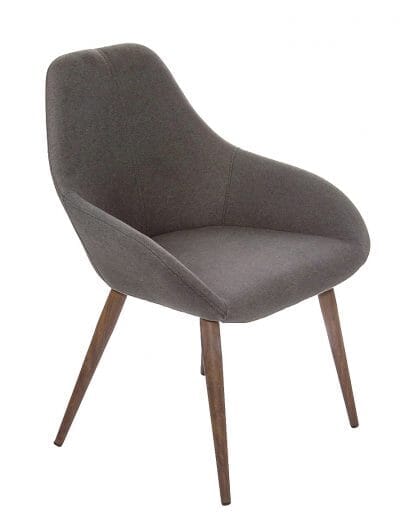 Démo Chaise Shindig Tissu Graphite base noyer noir Urbarn Mobilier 
