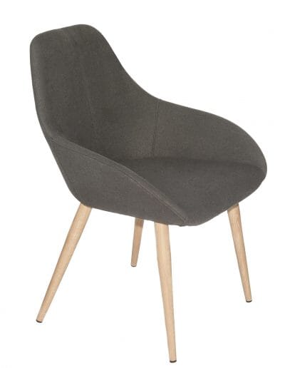 Démo Chaise Shindig Tissu Graphite base chêne blanc Urbarn Mobilier 
