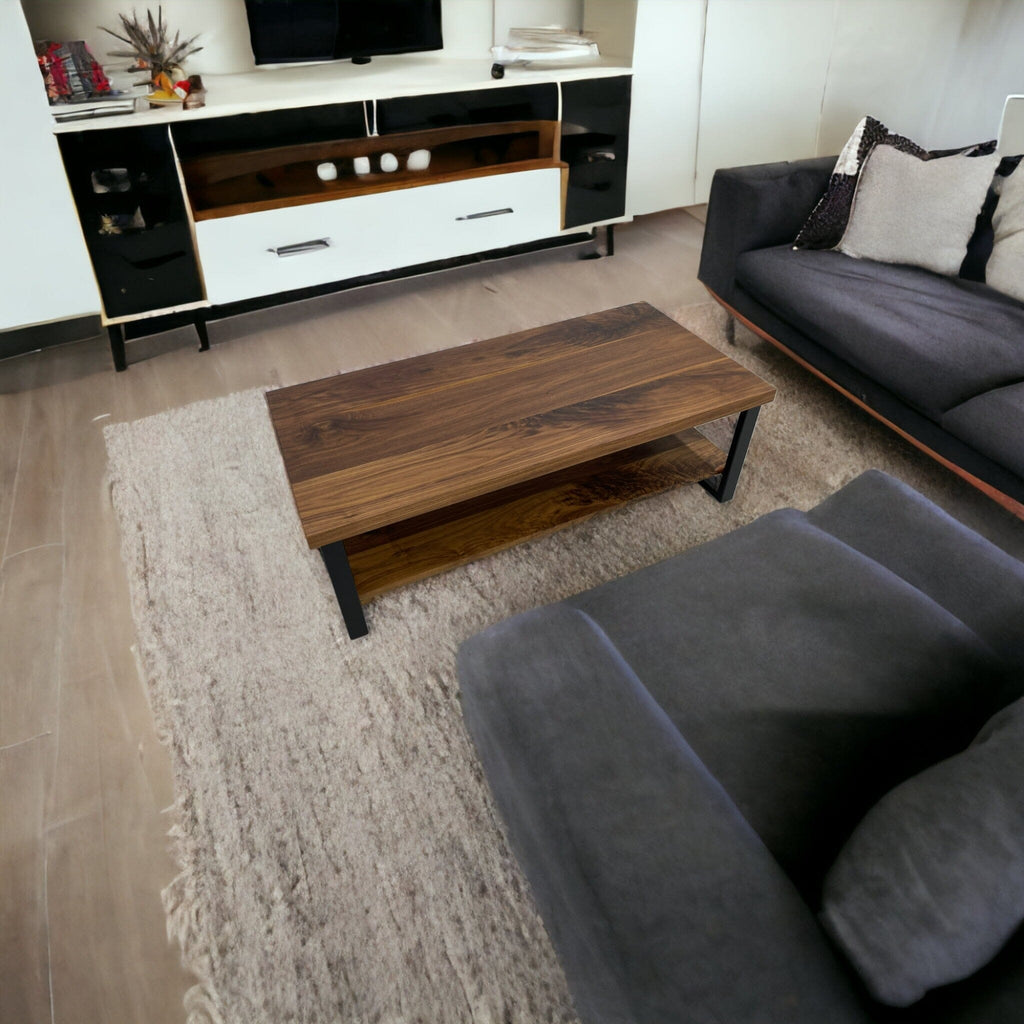 Table basse en noyer noir à deux plateaux Tables basses Urbarn Mobilier 