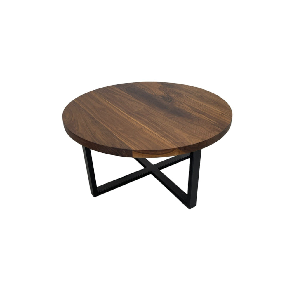 Table basse-sur mesure ronde en noyer noir Table basse sur mesure Urbarn Mobilier 