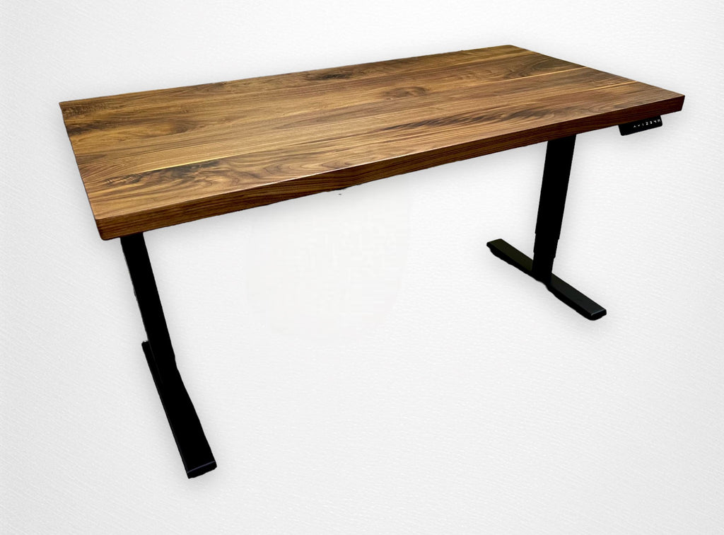 Bureau ajustable en noyer noir Bureau ajustable Urbarn Mobilier 