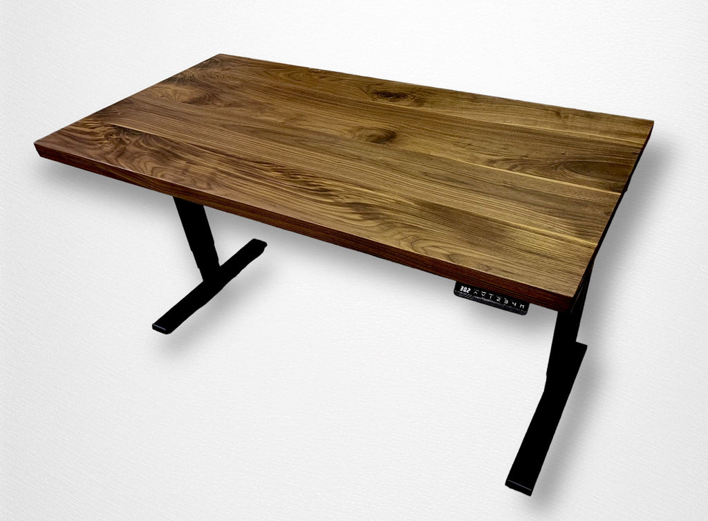 Bureau ajustable en noyer noir Bureau ajustable Urbarn Mobilier 